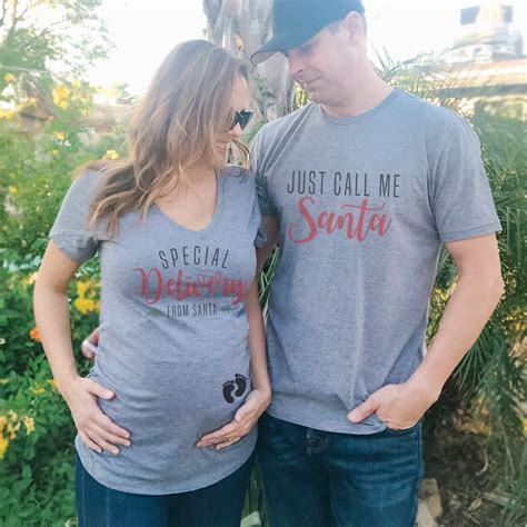 Types of Pregnancy Announcement Shirts for Christmas