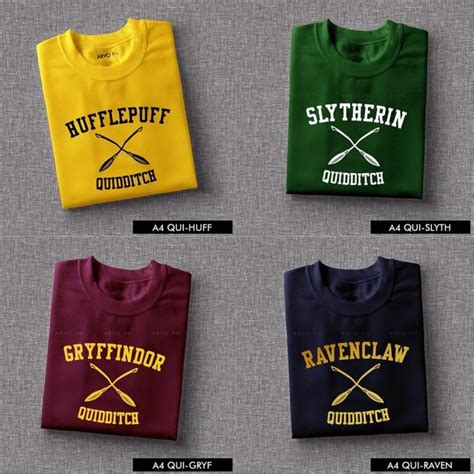 Types of Quidditch Tee Shirts