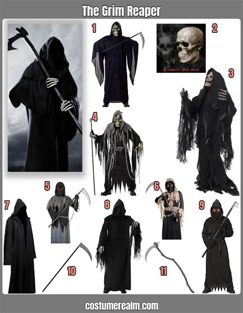 Types of Reaper Costumes