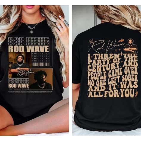 Types of Rod Wave Shirts