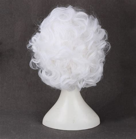 Types of Short White Curly Cosplay Wigs