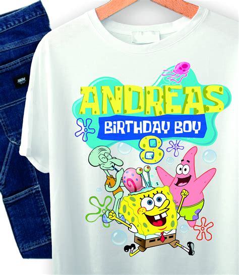 Types of SpongeBob Birthday Shirts