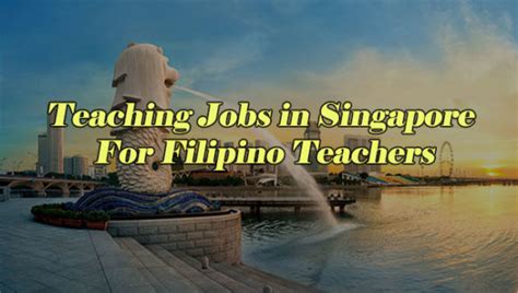 Types of Teaching Jobs in Singapore