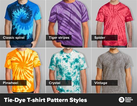 Types of Tie Dye Shirts for Men: A Kaleidoscope of Patterns