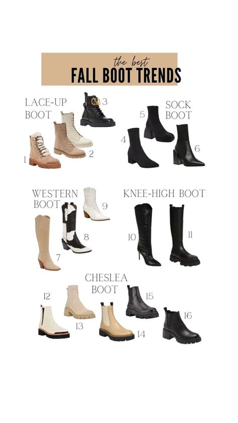 Types of Women's Fall Boots