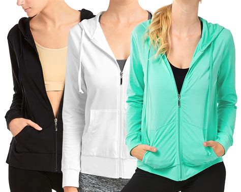 Types of Women's Zip-Up Sweatshirts