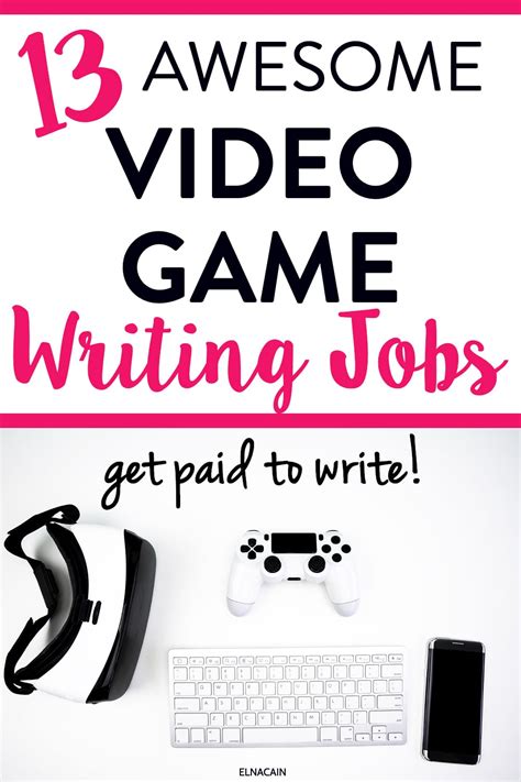 Types of Writing Jobs in Video Games