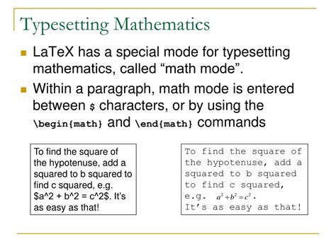 Typesetting Mathematics with LaTeX Epub