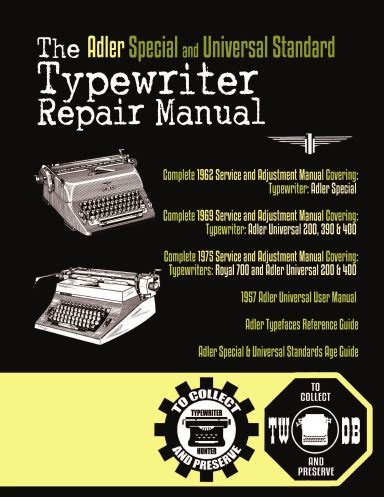 Typewriter Repairman ManualPassbooks Doc