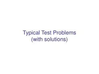 Typical Test Problems With Solutions Brandeis Users Reader