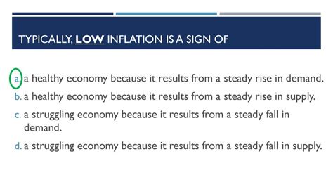 Typically Low Inflation Is a Sign of a Healthy Economy