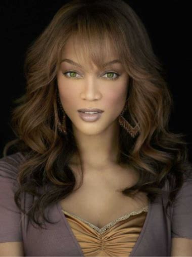 Tyra Banks Natural Beauty Pure Long Body-wave Style Glueless Lace Front Human Hair Wig 18 inches