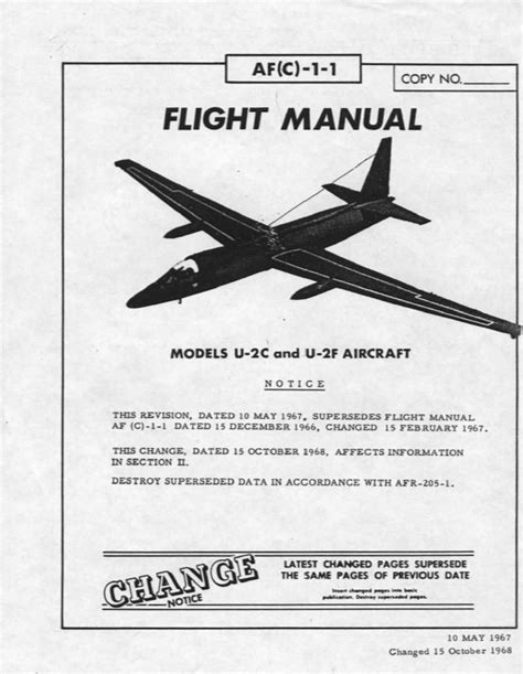 U-2 Spy Plane Flight Manual PDF