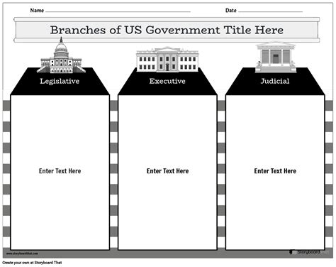 U.S. Government Worksheet Examples