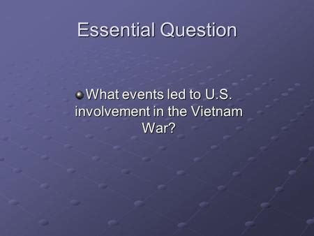 U.S. Involvement in Vietnam (Essential Events Set 4) Reader