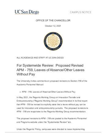 UC San Diego Leave of Absence: A Comprehensive Guide
