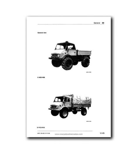 UNIMOG 406 WORKSHOP MANUAL Ebook Kindle Editon