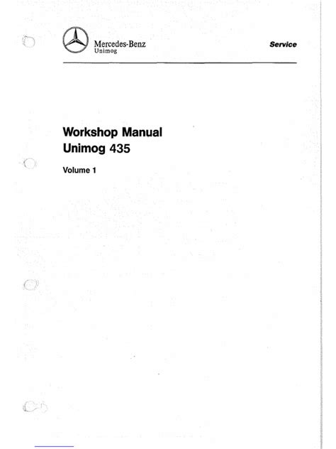 UNIMOG 435 SERVICE MANUAL Ebook Epub