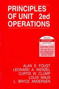 UNIT OPERATIONS FOUST SOLUTION MANUAL Ebook Doc
