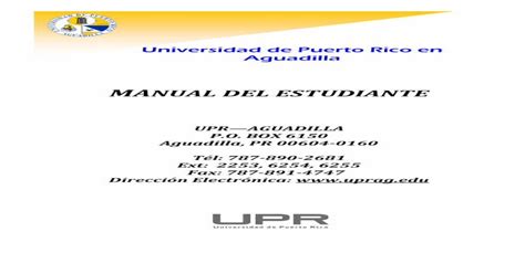 UNIVERSIDAD DE PUERTO RICO - UPRAg.edu PDF Book PDF