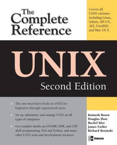 UNIX The Complete Reference Second Edition Complete Reference Series PDF