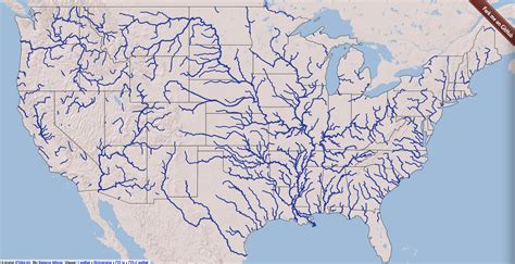 USA Map with Rivers: A Comprehensive Guide to the Nation's Waterways