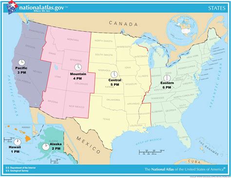 USA Time Zones: