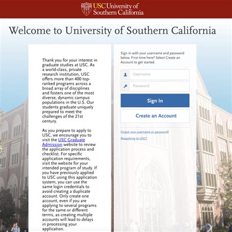 USC Graduate Application Portal: How to Ace Your Application