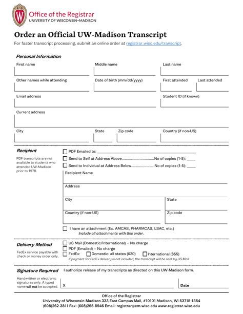 UW Madison Transcript Request: How to Obtain Your Official Records