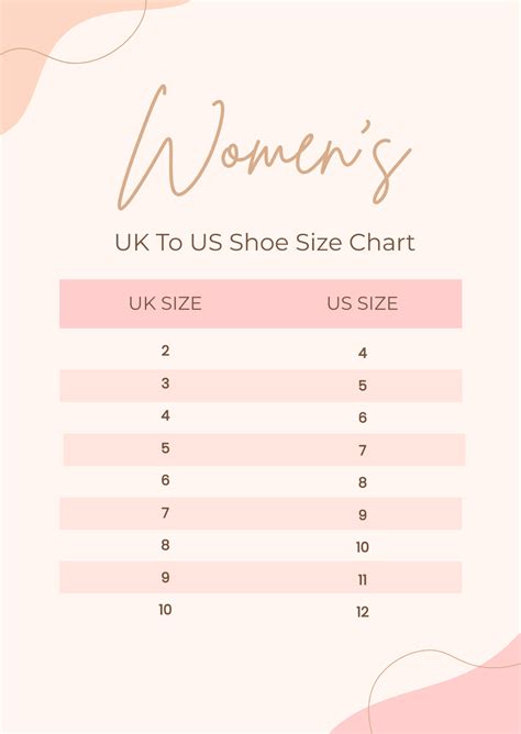 Uk To Us Size Chart Women's