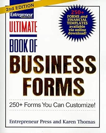 Ultimate Book of Business Forms 250 Forms You Can Customize Ultimate Series Reader