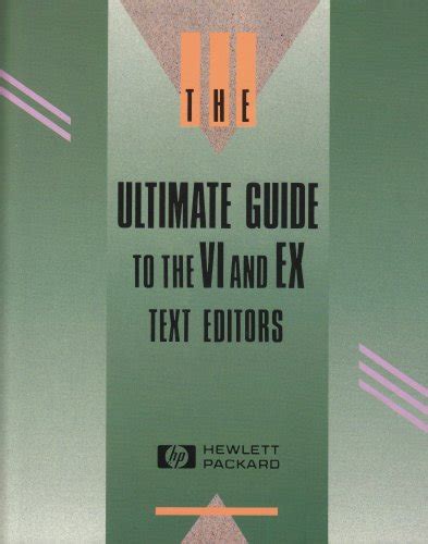 Ultimate Guide to the VI and EX Text Editors Epub