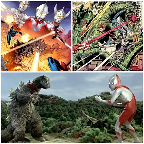 Ultraman and Godzilla