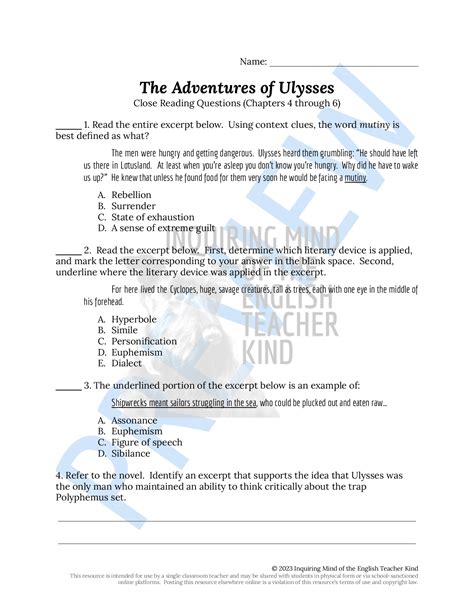 Ulysses Chapters Four Five and Six PDF