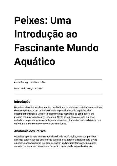 Uma introdução fascinante: