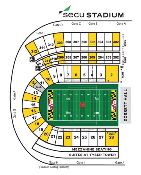 Umd Football Stadium Seating Chart