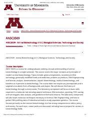 Umn Twin Cities Course Catalog