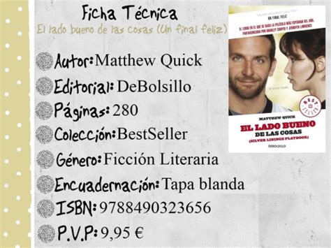 Un Final Feliz El Lado Bueno De Las Cosas Best Seller Debolsillo Spanish Edition Epub