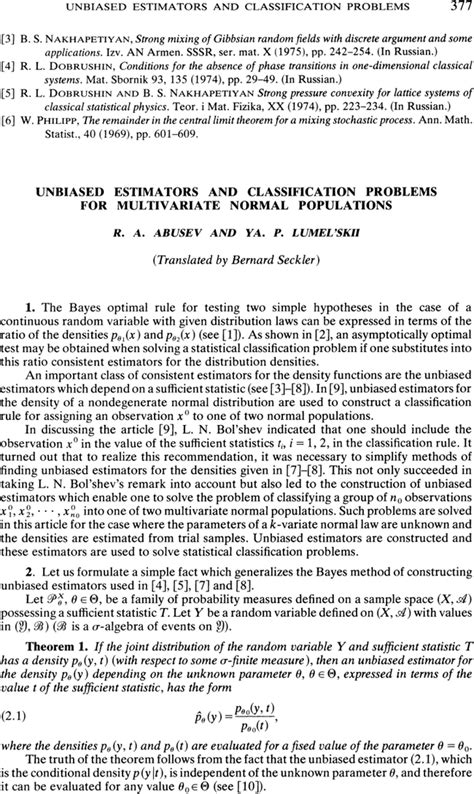 Unbiased Estimators and their Applications, Vol. 2 Multivariate Case 1st Edition Kindle Editon