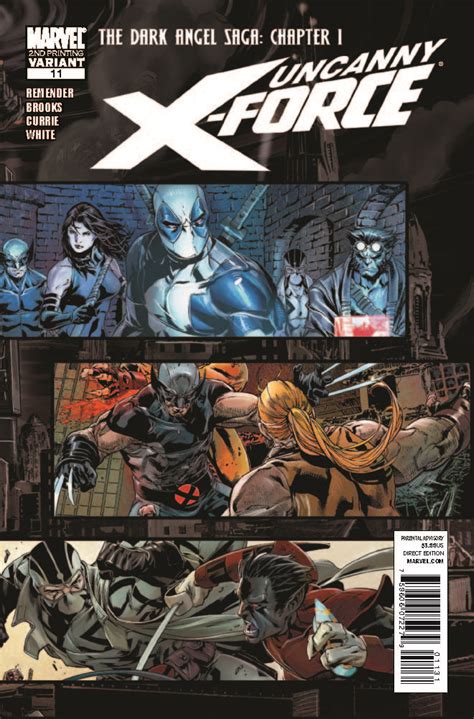 Uncanny X Force 2nd Printing Variant Cover 1 Marvel Kindle Editon