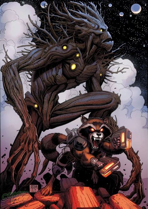 Uncanny X-men 23 Groot and Rocket Raccoon Variant Cover Edition Kindle Editon