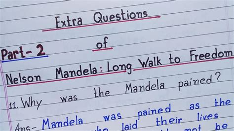 Uncover Nelson Mandela: Delve into Extra Questions for Class 10