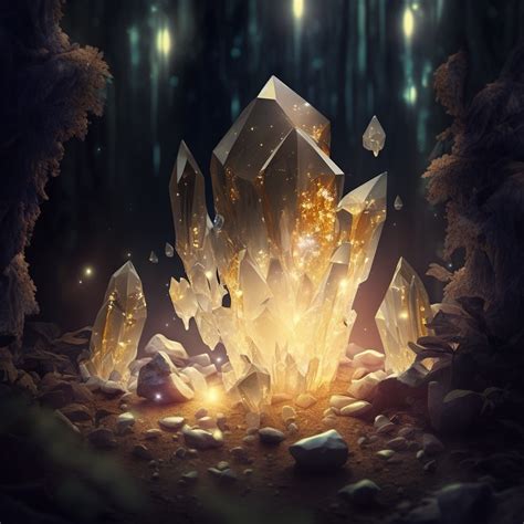 Uncover the Enchanting World of Golden Crystals: A Sparkly Paradise