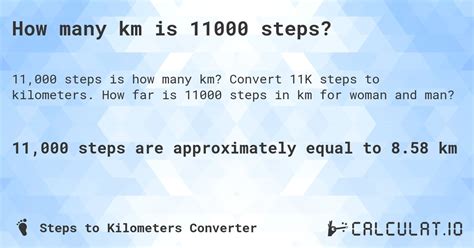 Uncover the True Distance: Convert Your 11000 Steps into Kilometers