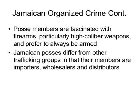 Uncutloc Yarddie: Understanding the Dynamics and Impact of Jamaican Organized Crime