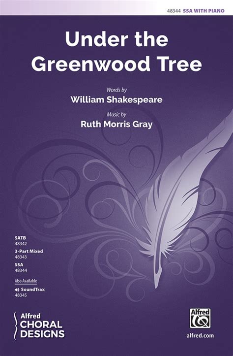 Under the Greenwood Tree High in A e flat to a Lyric by William Shakespeare Music by A Buzzi-Peccia Doc