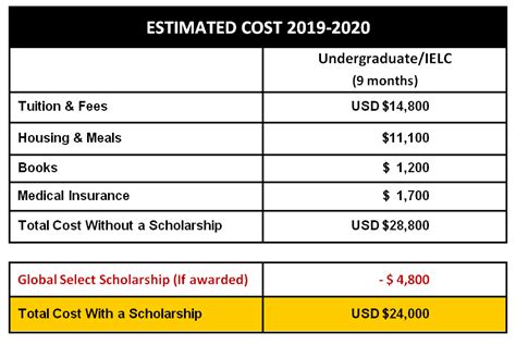 Undergraduate Costs