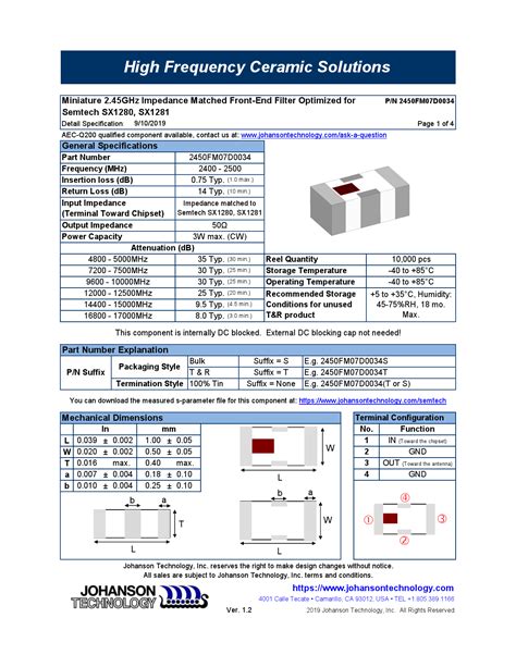 Understanding 2450FM07D0034T