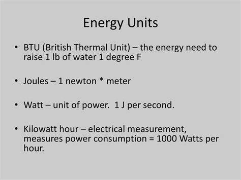 Understanding BTU and Watt: Units of Energy Measurement