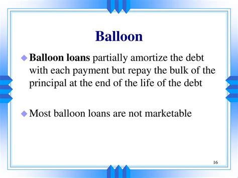 Understanding Balloon Loans: The Basics